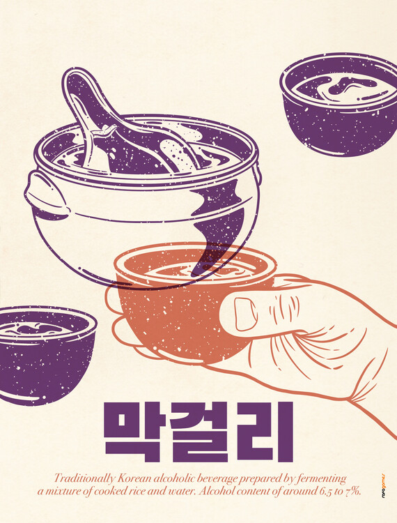 Canvas Print Korean Makkoli