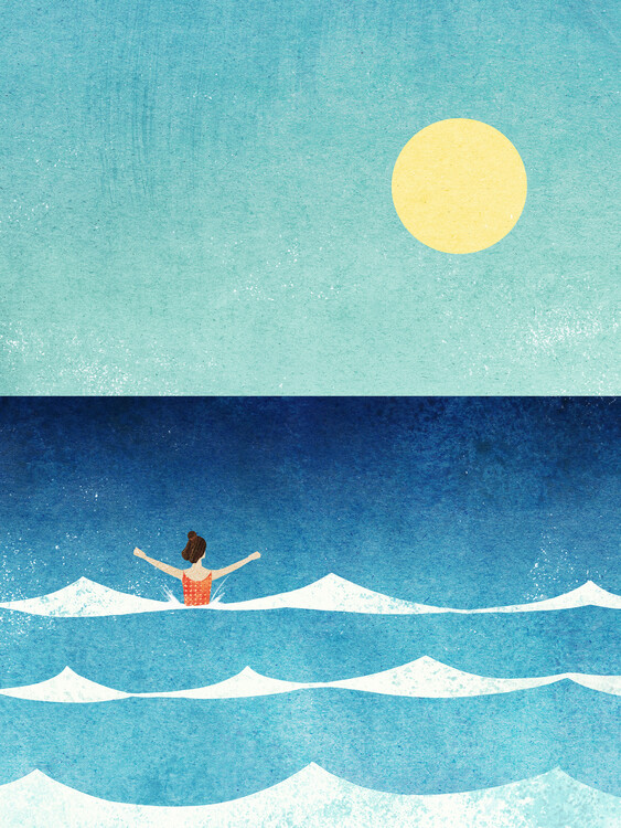 Illustration Sea Swim