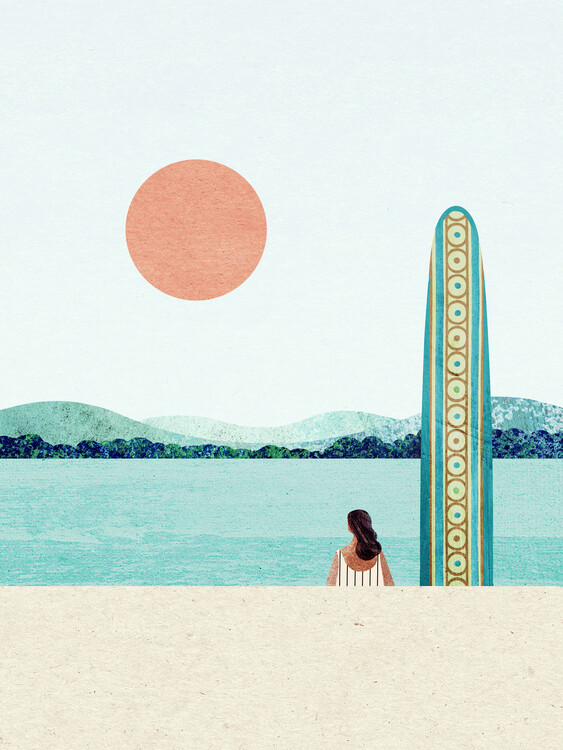 Illustration Surf Girl iii