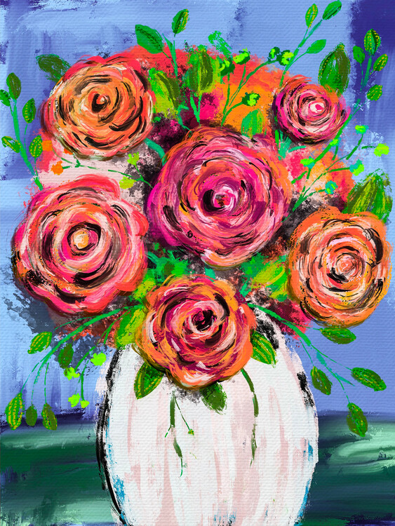 Ilustrace Flowers in a Vase