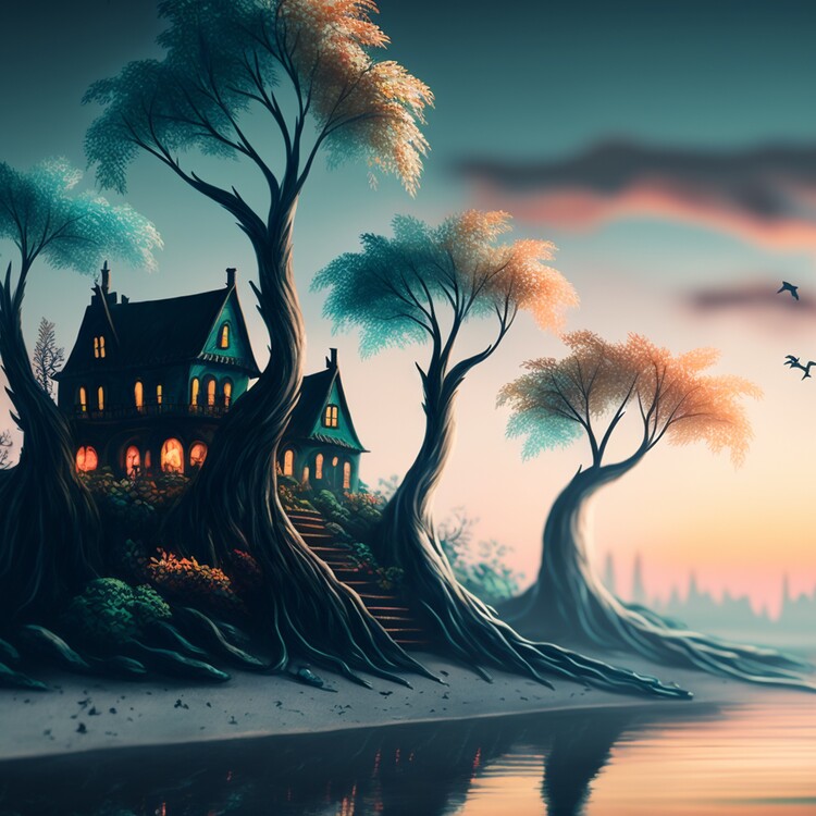 Illustration Turquoise island