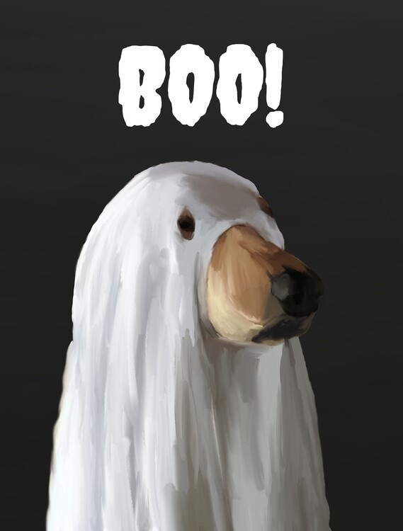 Ilustração Boo!