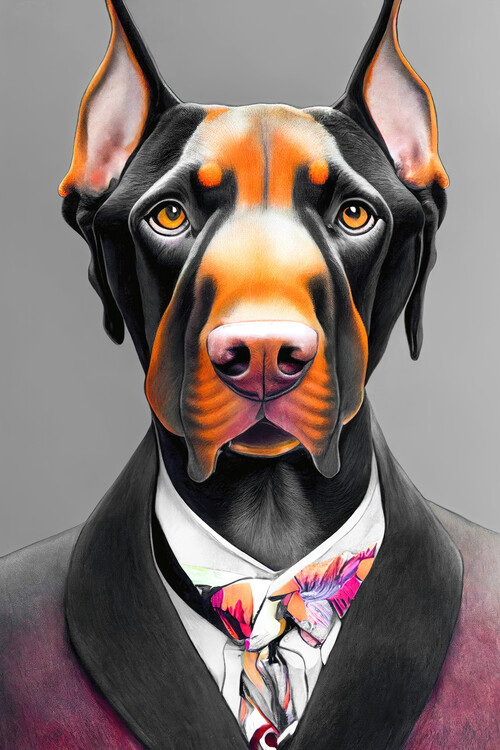 Illustrazione Doberman