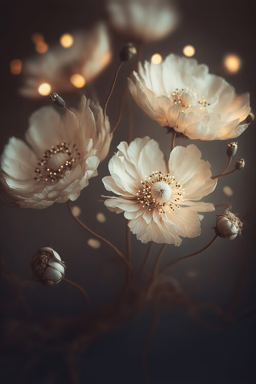 beige flower background