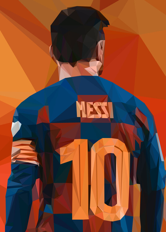 Umjetnički plakat Lionel Messi