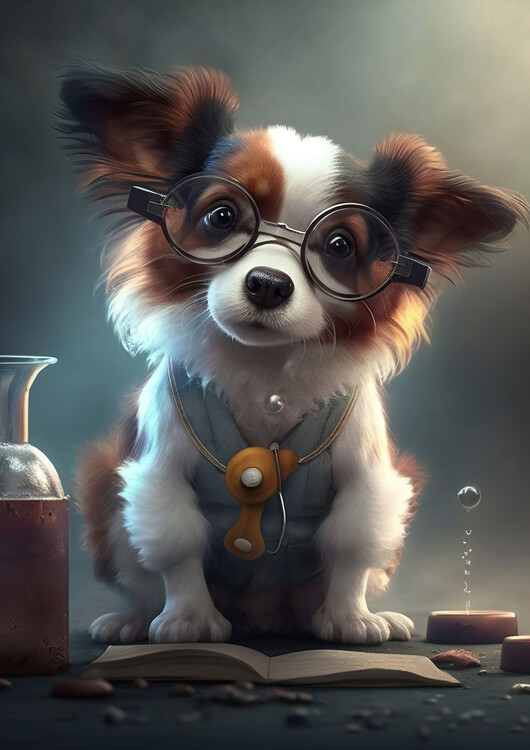 Kuva Cute Scientist Dog Pet Animal