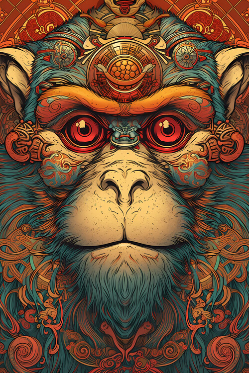 Prints Monkey Art Online & | Posters Buy at EuroPosters Wall