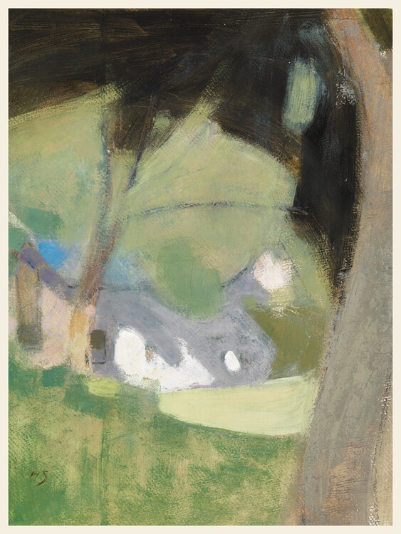 Reproduction de Tableau The Old Brewery (Abstract) - Helene Schjerfbeck