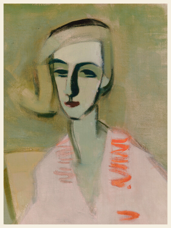 Canvas Print The Teacher (Female Portrait) - Helene Schjerfbeck