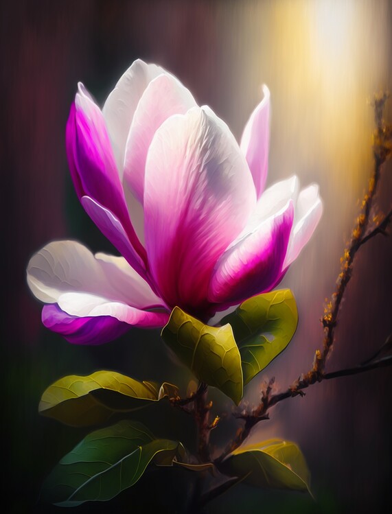 Magnolia Oil Painting | The largest selection of gifts and posters | 3 ...