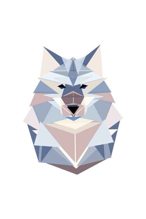 Obraz na plátně Geometric Wolf