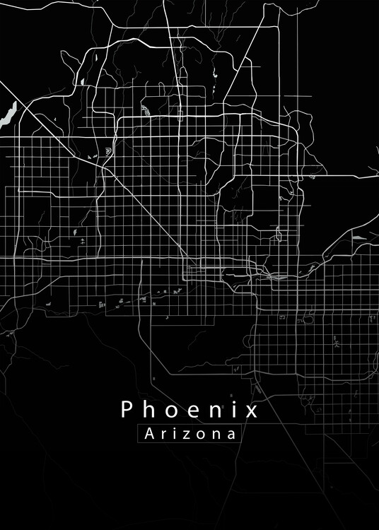 Mapa Phoenix Arizona City Map