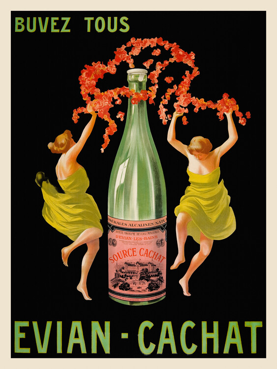 Canvas Print Buvez Tous Wine (Vintage Bar Ad) - Leonetto Cappiello