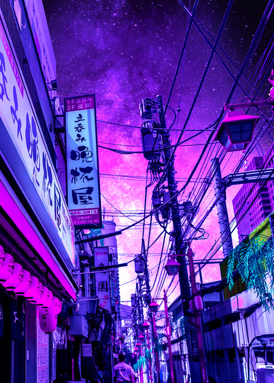 Illustration Tokyo street