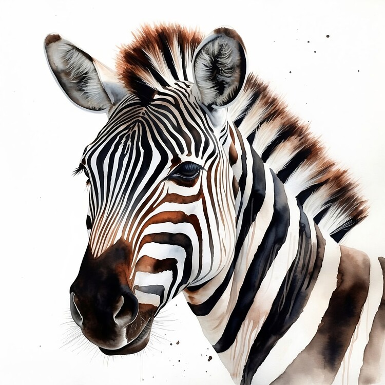 Autocolantes decorativos personalizáveis Linda zebra para criança