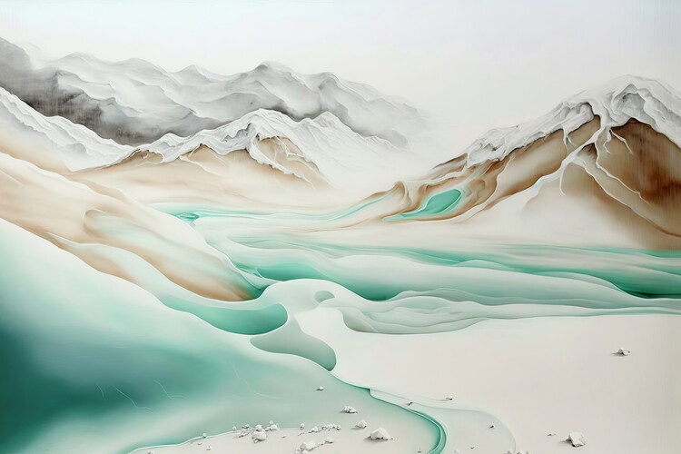 Illustration Frozen Landscape