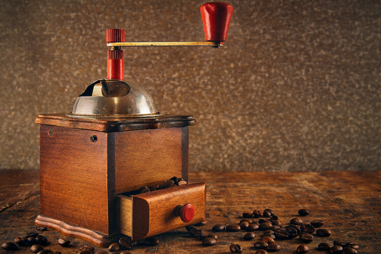 Umetniška fotografija coffee grinder