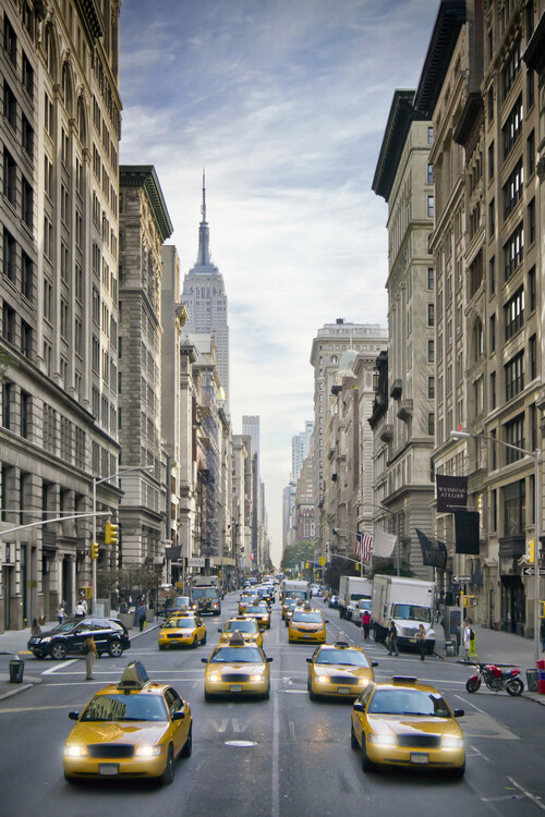 Umělecká fotografie NEW YORK CITY 5th Avenue Traffic
