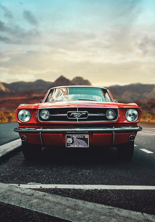 Fotografie Mustang Love, Fadil Roze, 26.7x40 cm