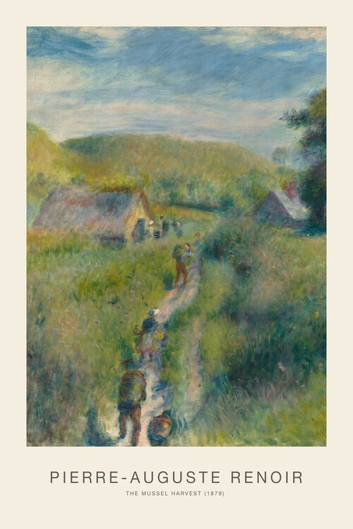 Kunstdruck The Mussel Harvest (Vintage Landscape Painting) - Renoir