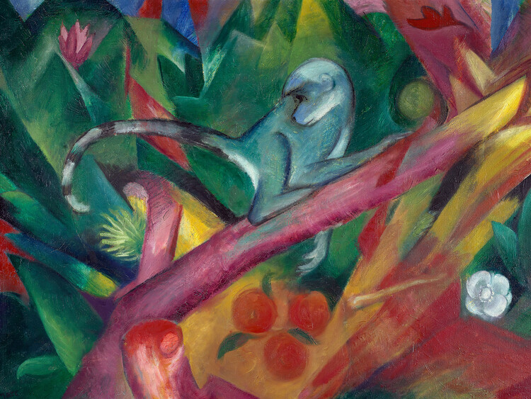 Reprodukcja The Monkey (Abstract Animals / Monkeys) - Franz Marc