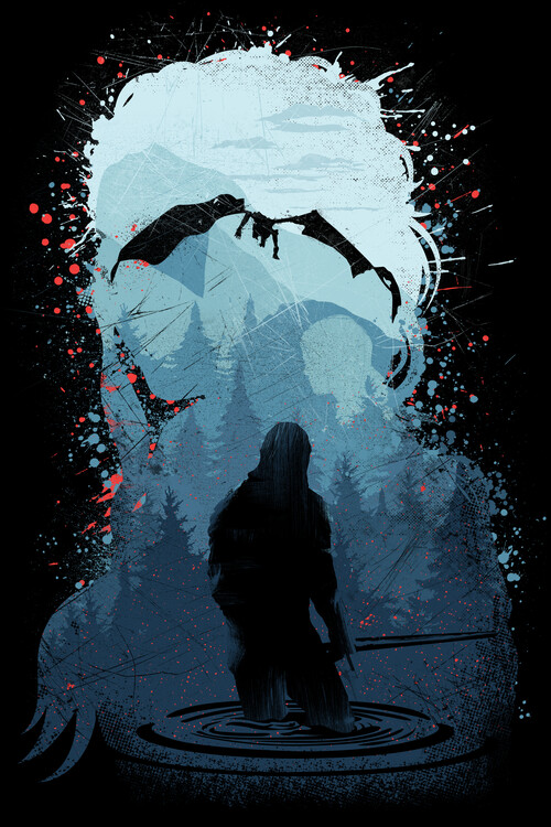  POSTER STOP ONLINE The Witcher - Netflix TV Show Poster (Teaser  - Geralt Of Rivia - Ocean) (Size 24 x 36): Posters & Prints