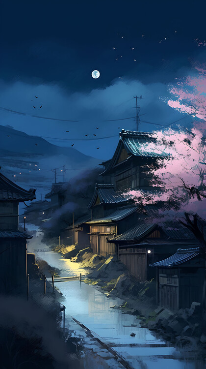 Japanese Village - AI Generated Artwork - NightCafe Creator