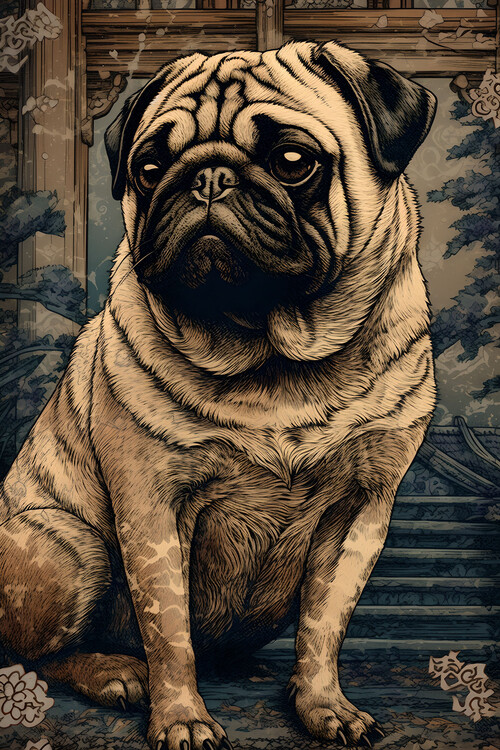 Pug Boat™, Whimsical Dog Art