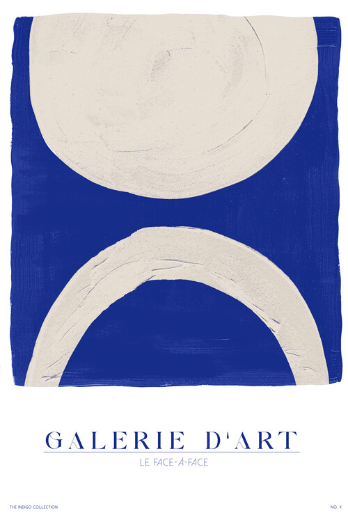 Canvas Print Galerie D´Art No. 4 - Indigo