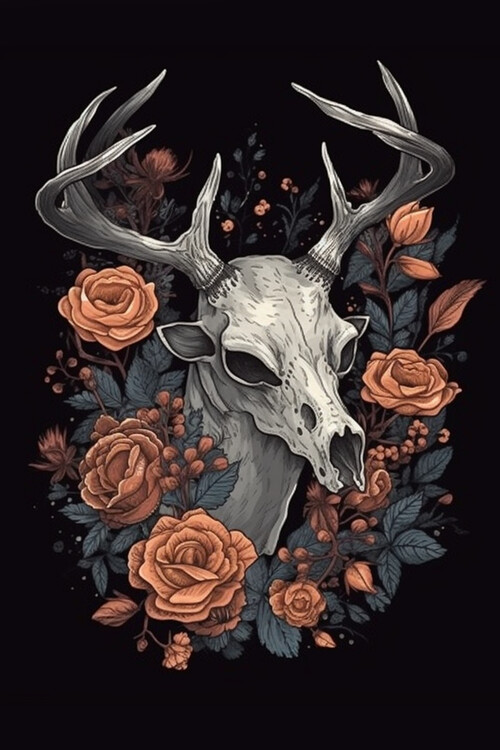 deer skull wallpaper