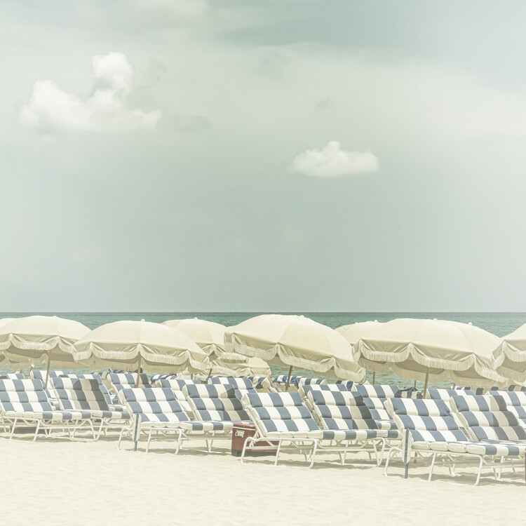 Art Photography Vintage beach scene - square
