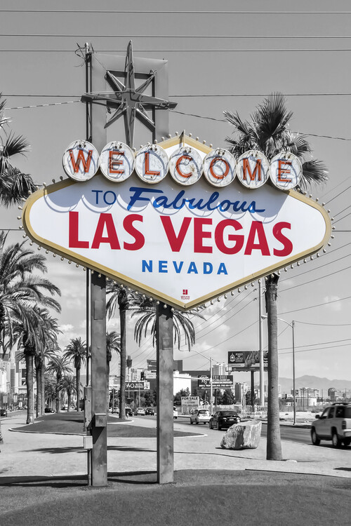 Welcome to Fabulous Las Vegas Sign Sticker Decal - Self Adhesive