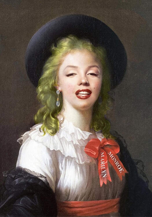 Ilustrace Vintage Marilyn