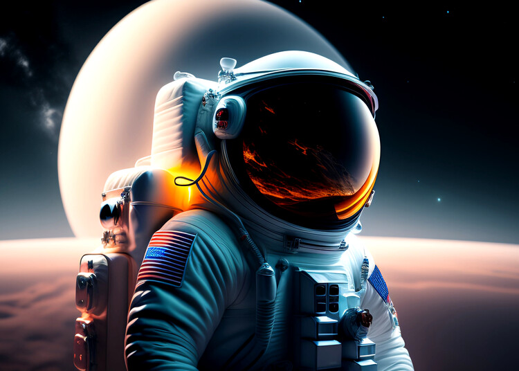 Ilustracija Astronaut