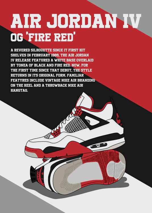 Illustration Og retro 4 fire bred