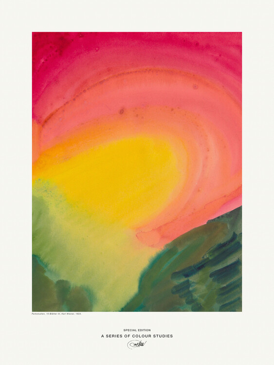 Reproduction de Tableau Colour Study III (Abstract Rainbow) - Karl Wiener