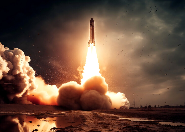 Illustration Rocket start