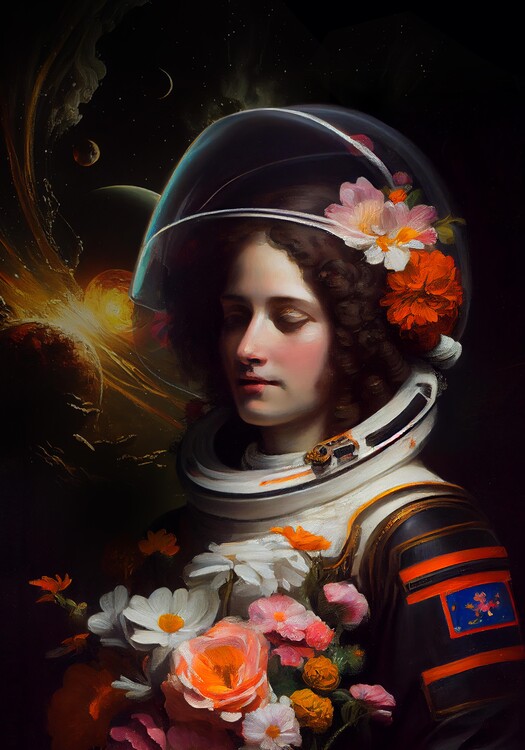 Ilustrare Beauty Astronaut
