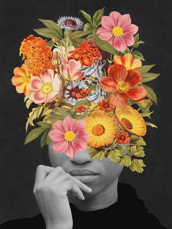 Illustration Colourful vintage bouquet