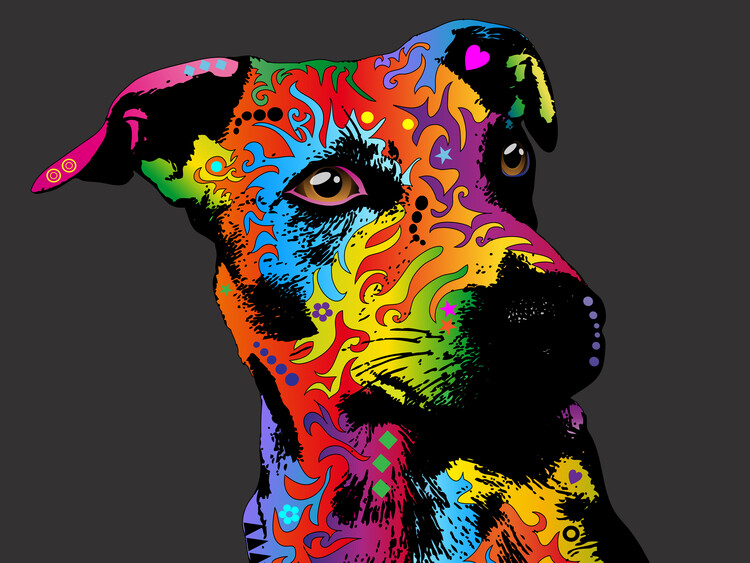 Ilustracja Jack Russell Terrier Dog Pop Art