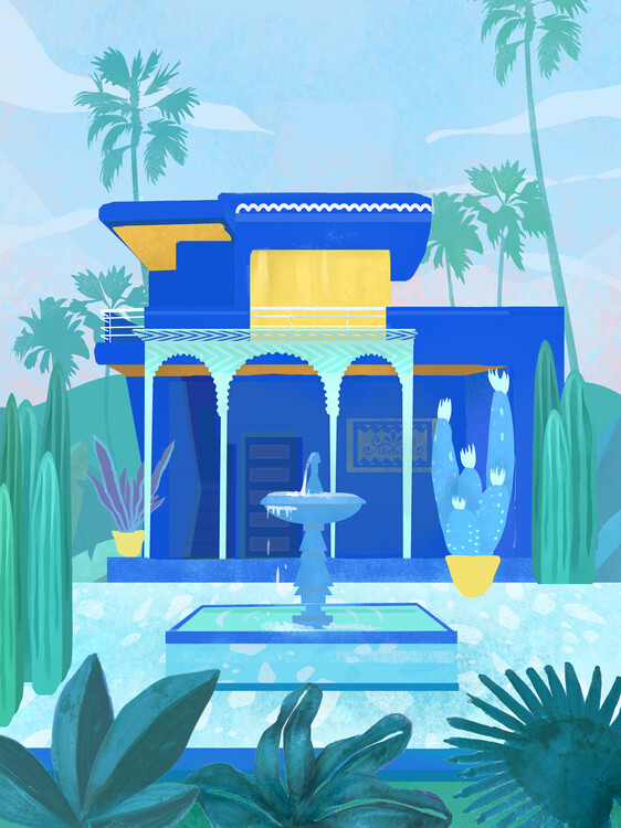 Illustration Moroccan Garden