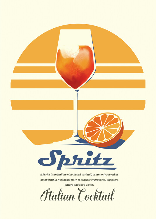 Illustration Spritz summer print