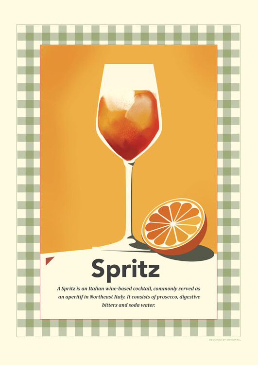 Illustration Spritz retro print