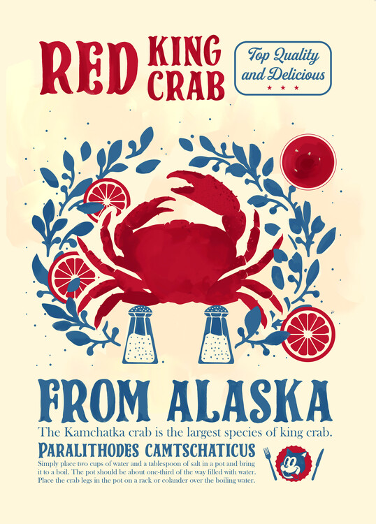 Canvas Print Crab kitchen print