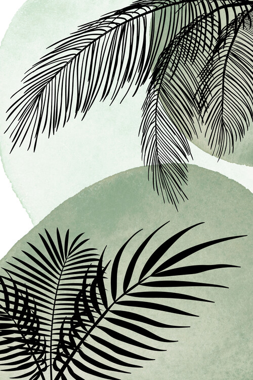 Canvas Print Palm Leafes