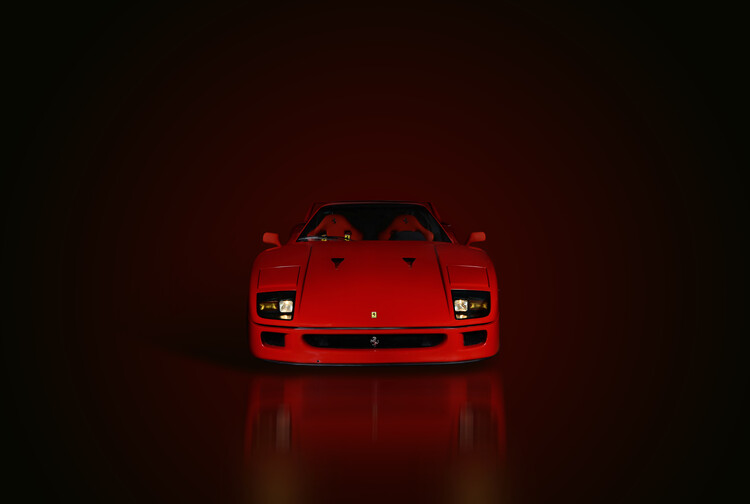 Konsttryck Ferrari F40 Automobily