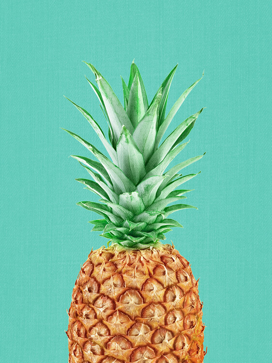 Arte Fotográfica Pineapple in Blue