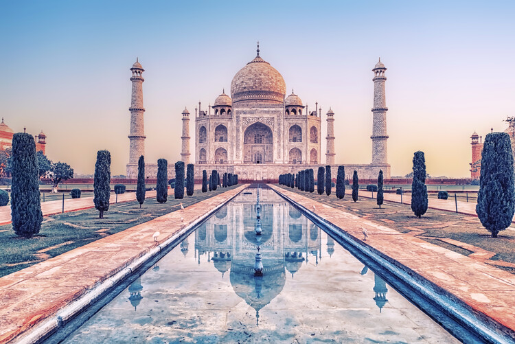 Umělecká fotografie Taj Mahal Sunrise