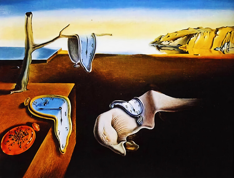 Reproducción de arte Salvador Dali The Persistence of Memory