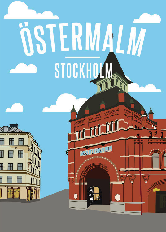 Canvas Print Stockholm Östermalm
